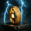 Aegis — Forged Gold Ring from the Armor of Zeus - POWERING