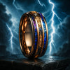 Olympian Reign — Triple Inlay Gold Ring of Zeus - POWERING