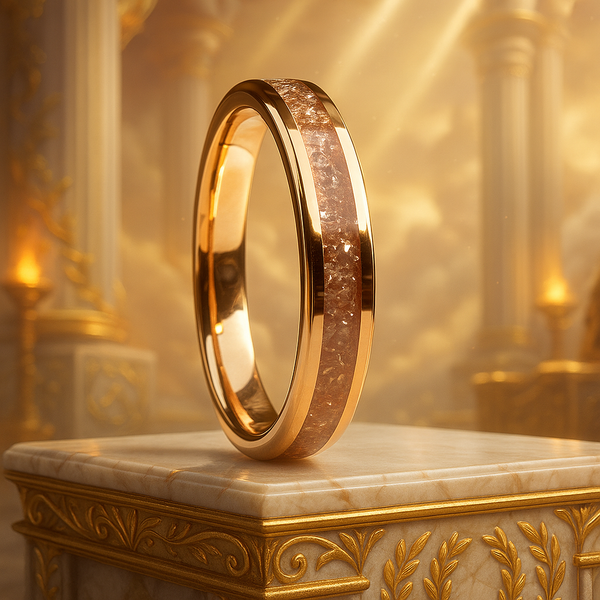 Queen’s Grace — Rose-Gold Ring of Hera