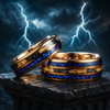 Olympian Reign — Triple Inlay Gold Ring of Zeus