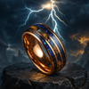 Olympian Reign — Triple Inlay Gold Ring of Zeus