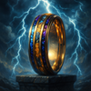 Olympian Reign — Triple Inlay Gold Ring of Zeus